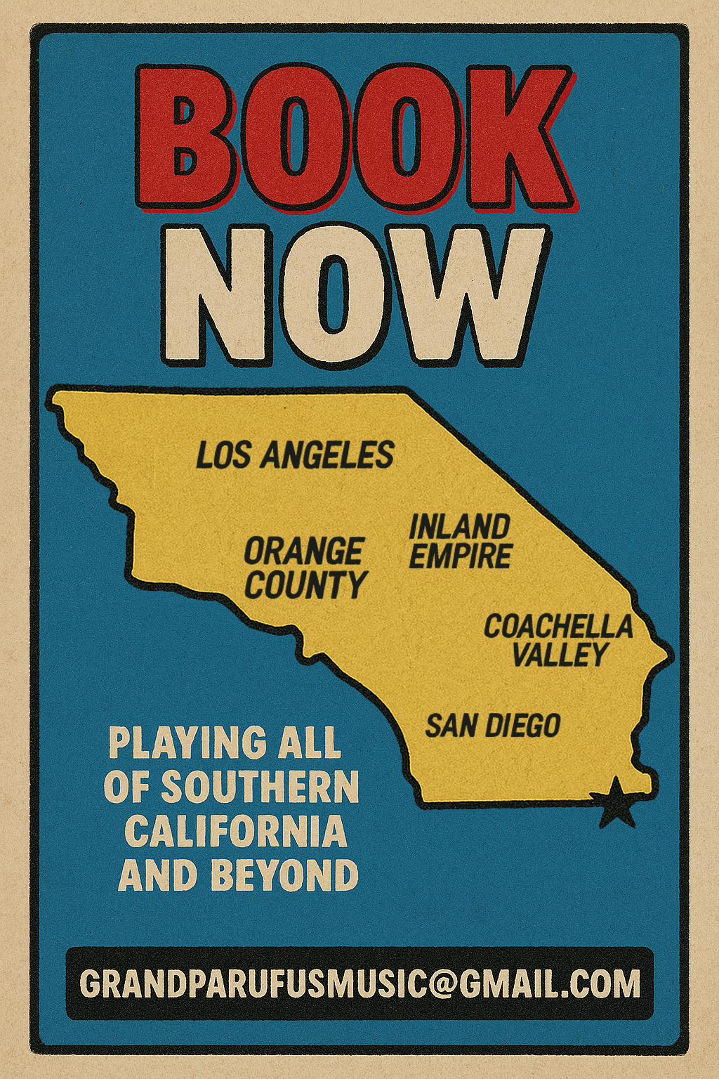 Book Grandpa Rufus for a gig today, he will show up showered and ready to go!